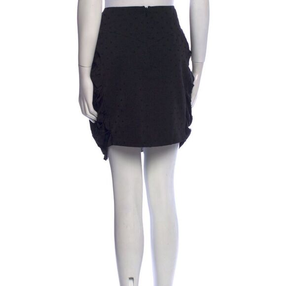Saint Laurent Silk Mini Skirtโ Black Draped Designer YSL MEDIUM - Picture 3 of 11